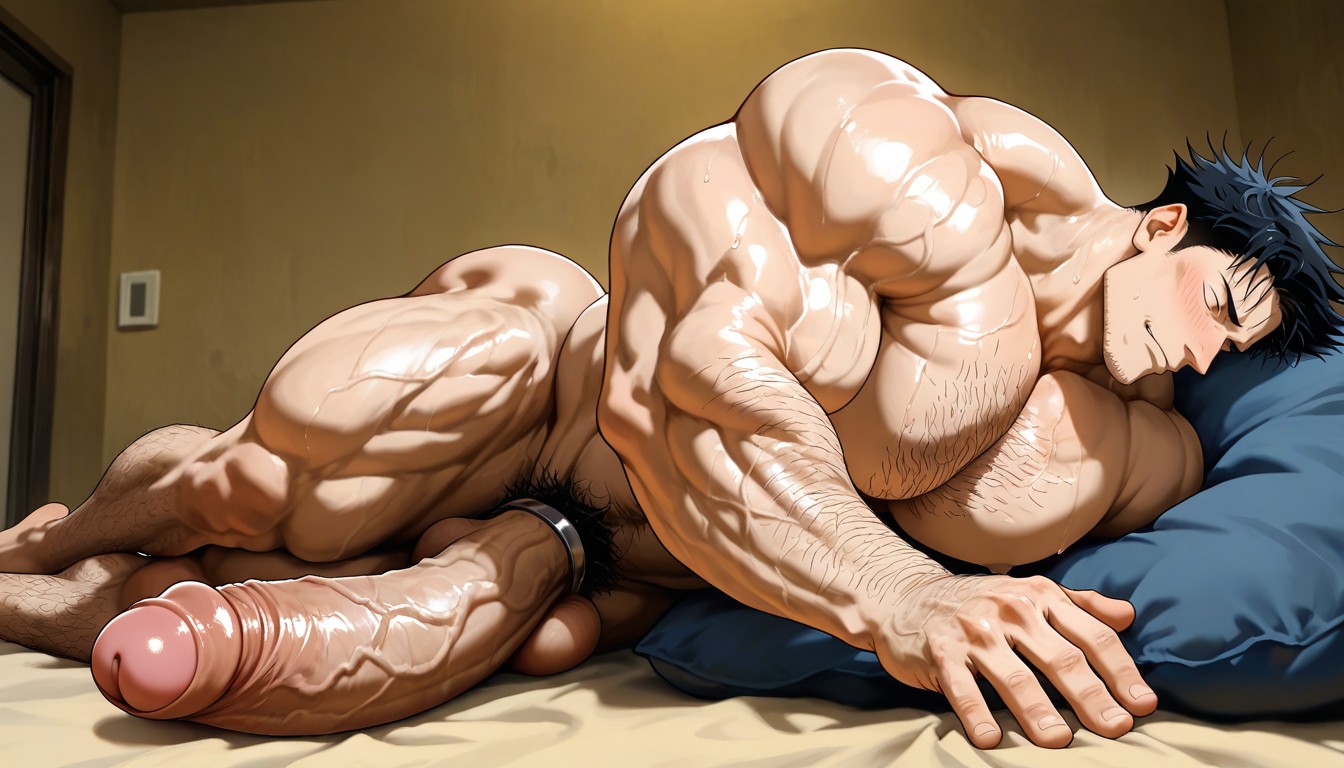 Sculpted Neck, Boulder Shoulders, Gigantic Long Penis AI Gay Porn