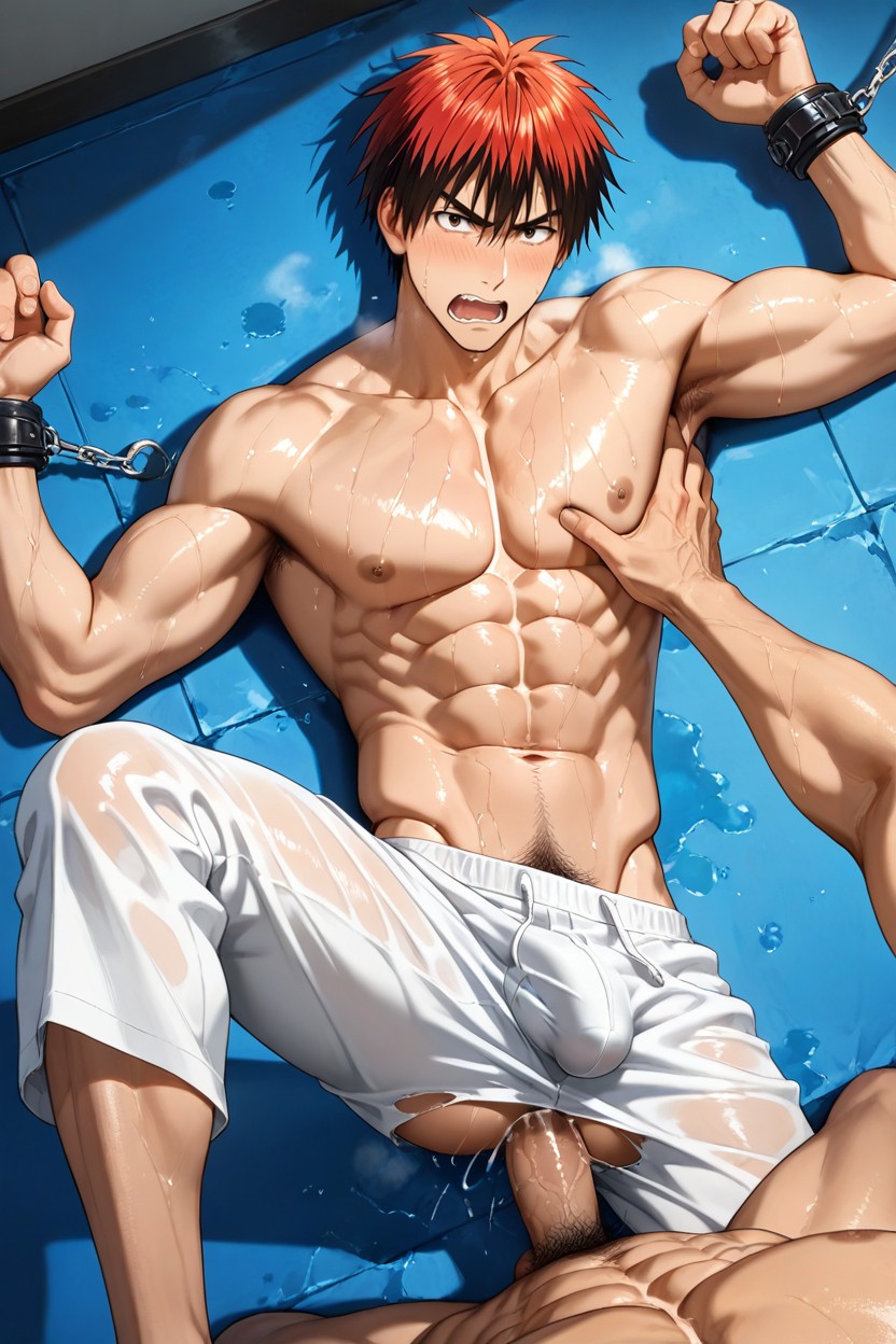 Clean Shaven, Urethral Sounding, Realistic Lighting AI Gay Porn