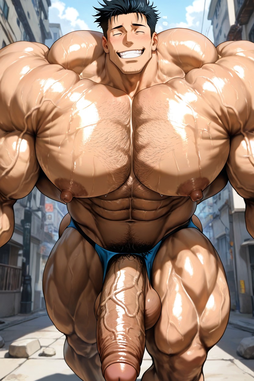 Exquisite Tonal Range, Bubble Butt, Big Muscles AI Gay Porn
