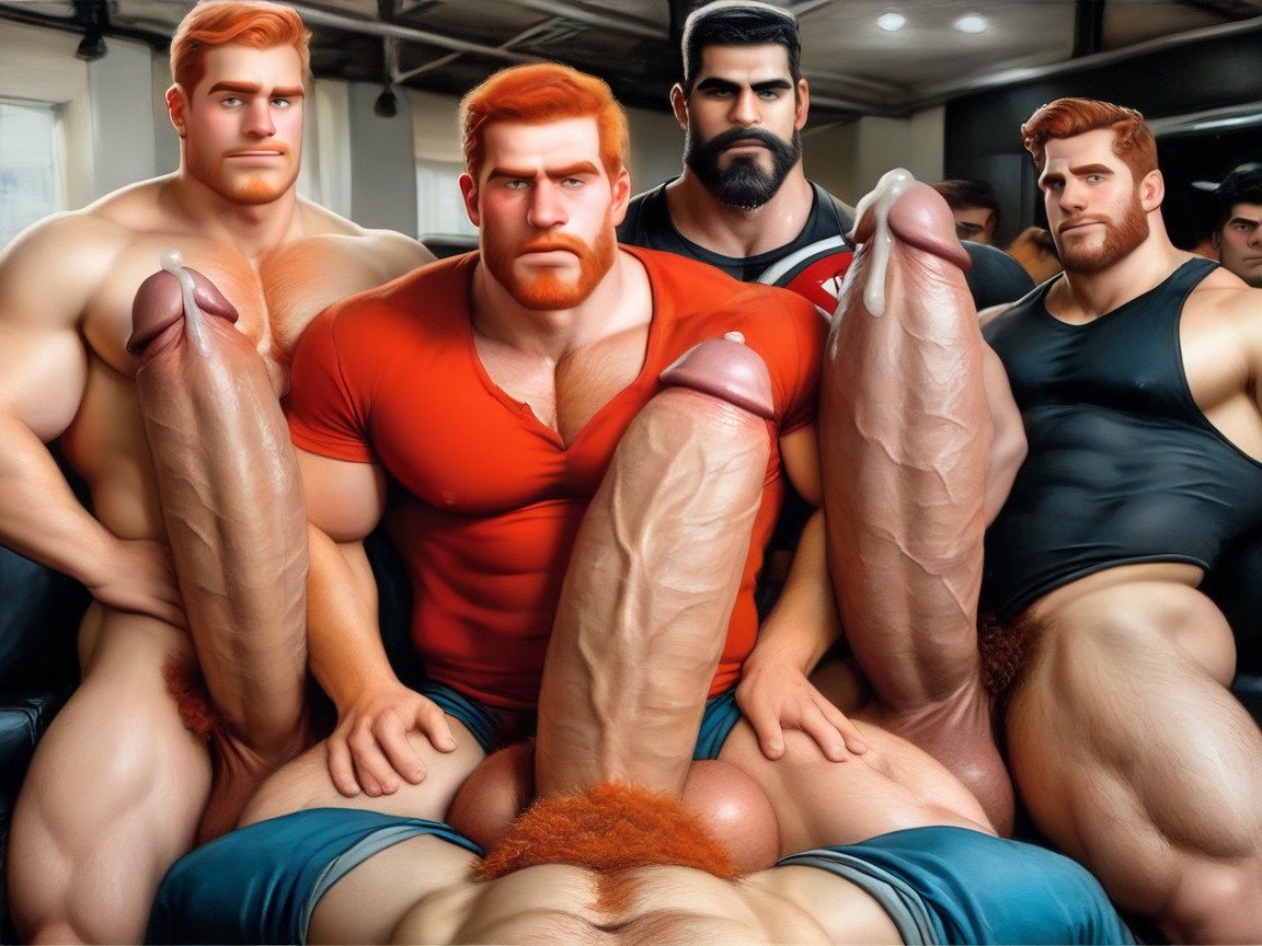 Fix Anatomy, Looking Surprised At Penis, Males Only AI Gay Porn
