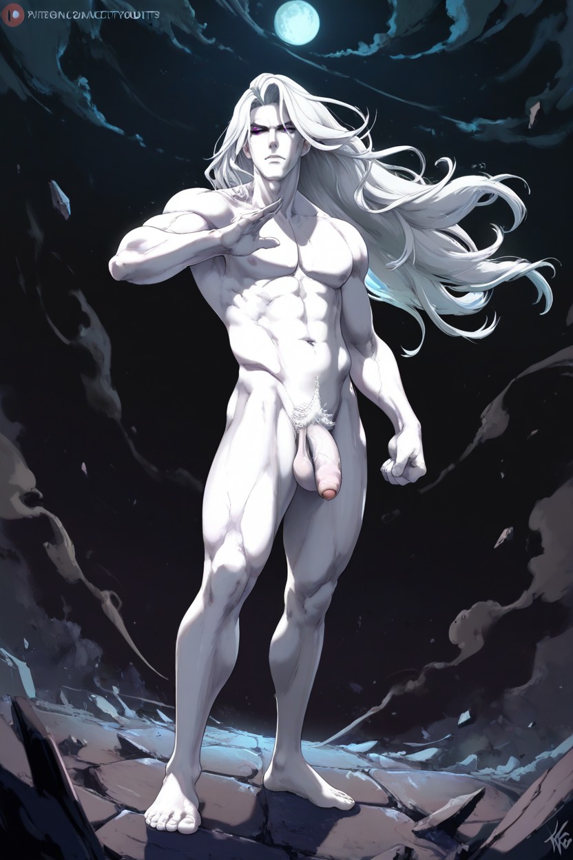 Very Pale Skin, Naked, White Porno gay IA