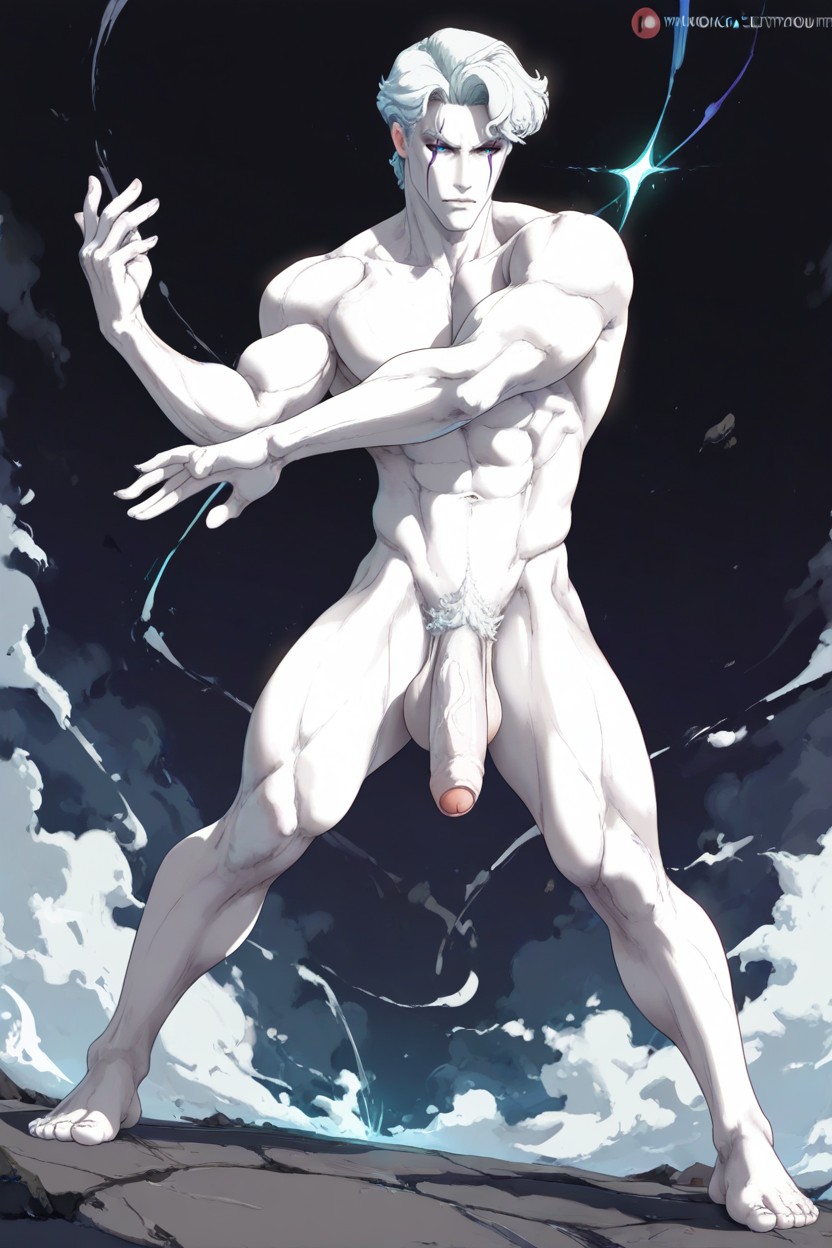 Full Body Visible, All White, Pale Skin AI Gay Porn