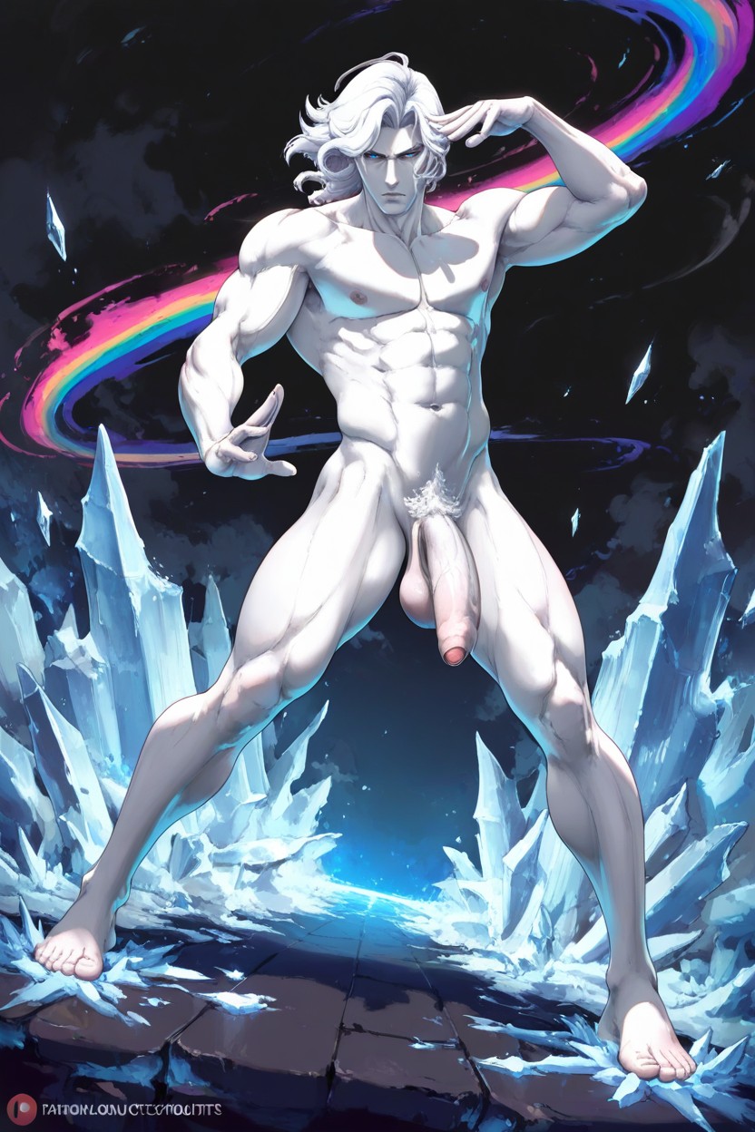 White Pubic Hair | Naked, Night, White Hair AI Gay Porn
