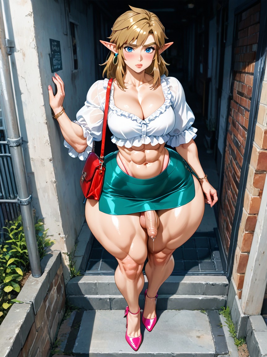 In Kakariko Village, Link From Zelda, Top Down AI Gay Porn