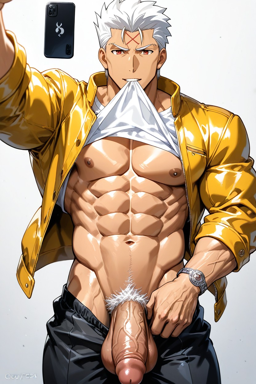 25+, Big Balls, Muscular AI Gay Porn