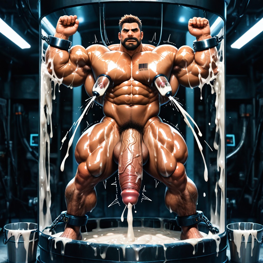 Insane Cum Loads, Hairy Abs, Oiled Body AI Gay Porn