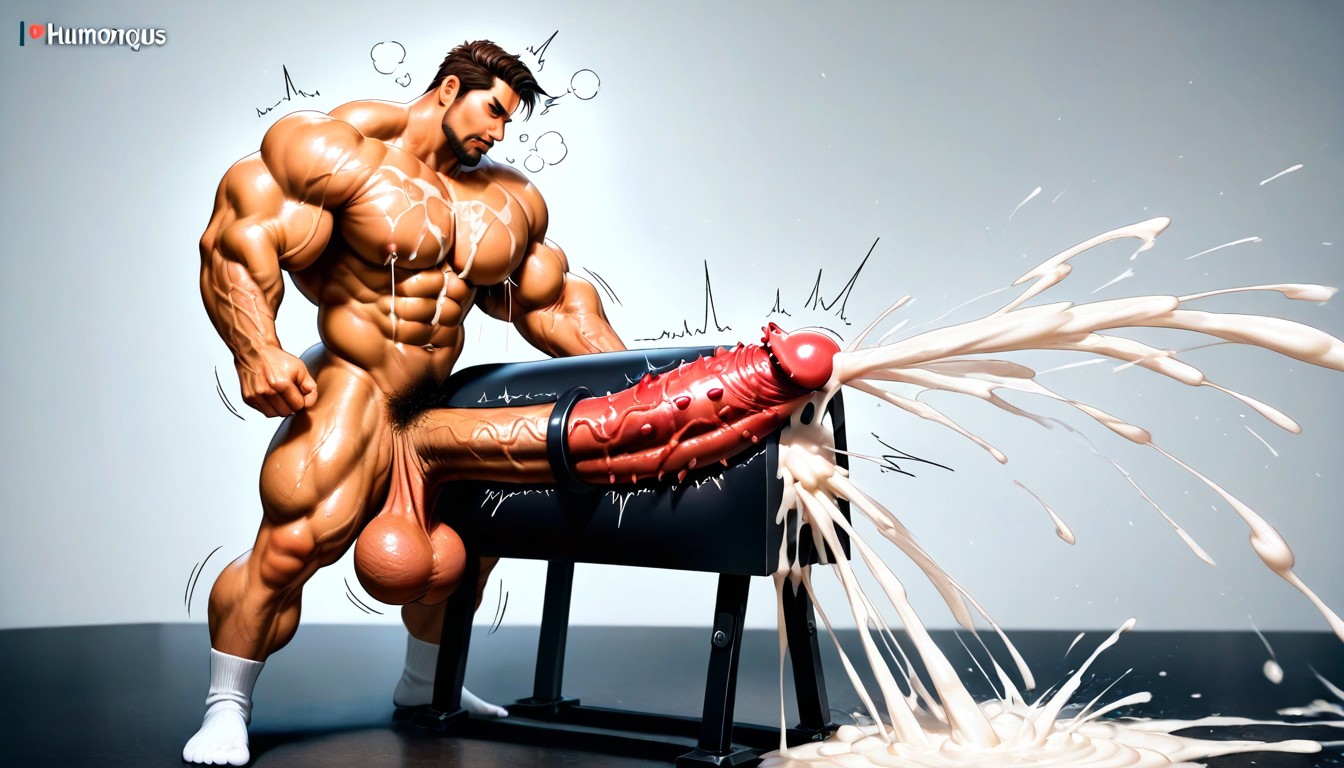 Throbbing Penis, Barbed Cock, 18+ AI Gay Porn