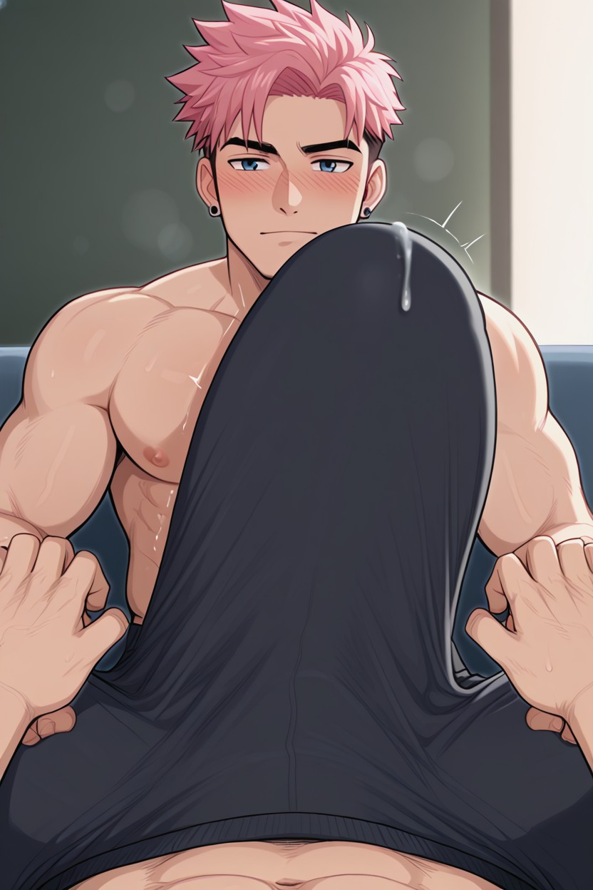 Cock Bulge In Briefs, Fully Covered, Erect Cock Bulge AI Gay Porn