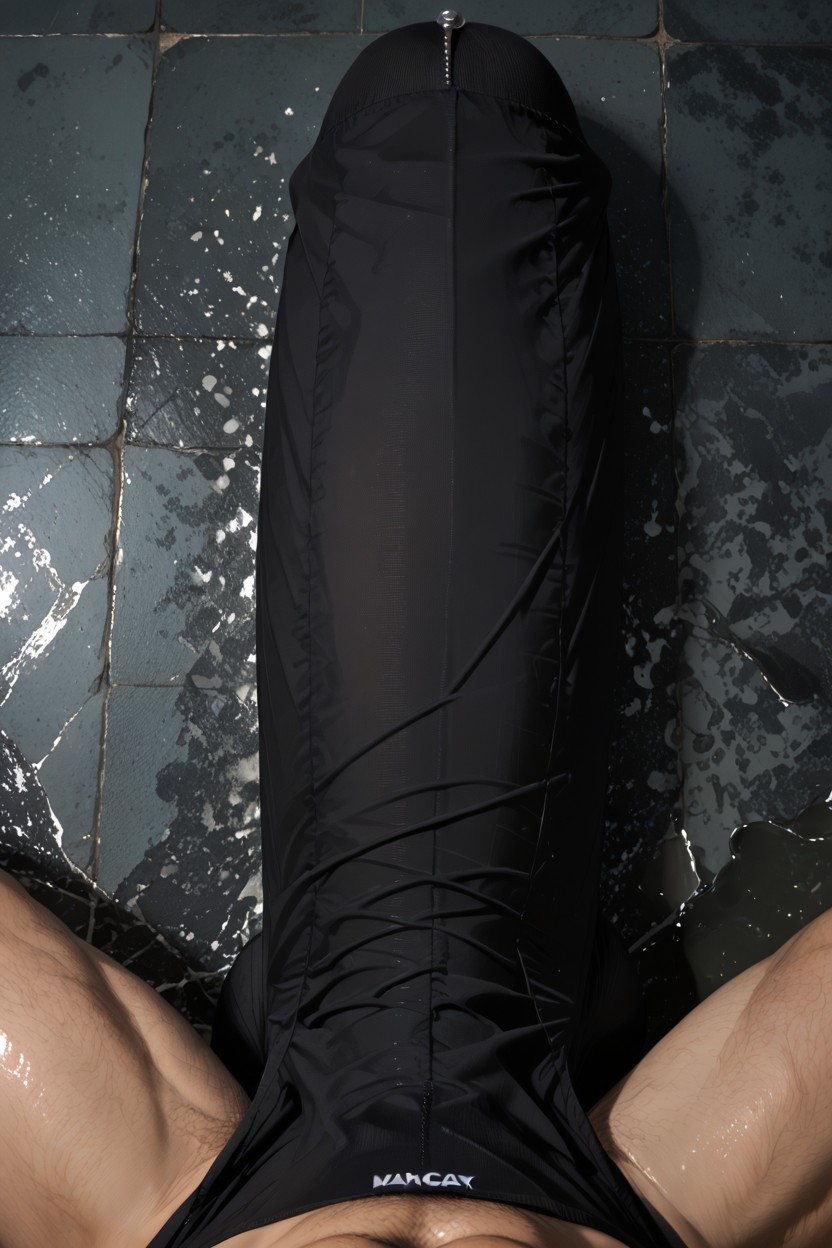 Uncircumcised Dick Shot From Pov, Pov, Huge Erect Hard Throbbing Bulge AI Gay Porn