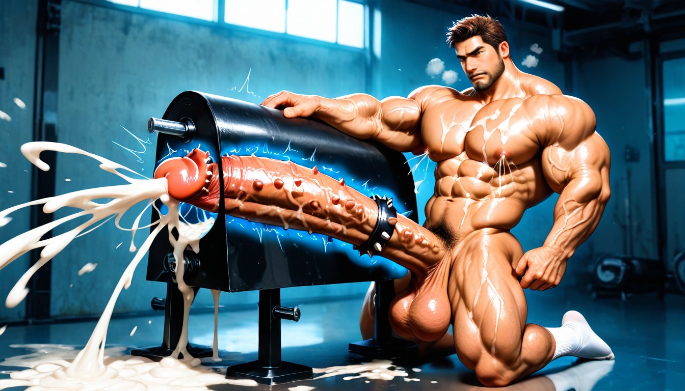 Throbbing Penis, Erect, 18+ AI Gay Porn