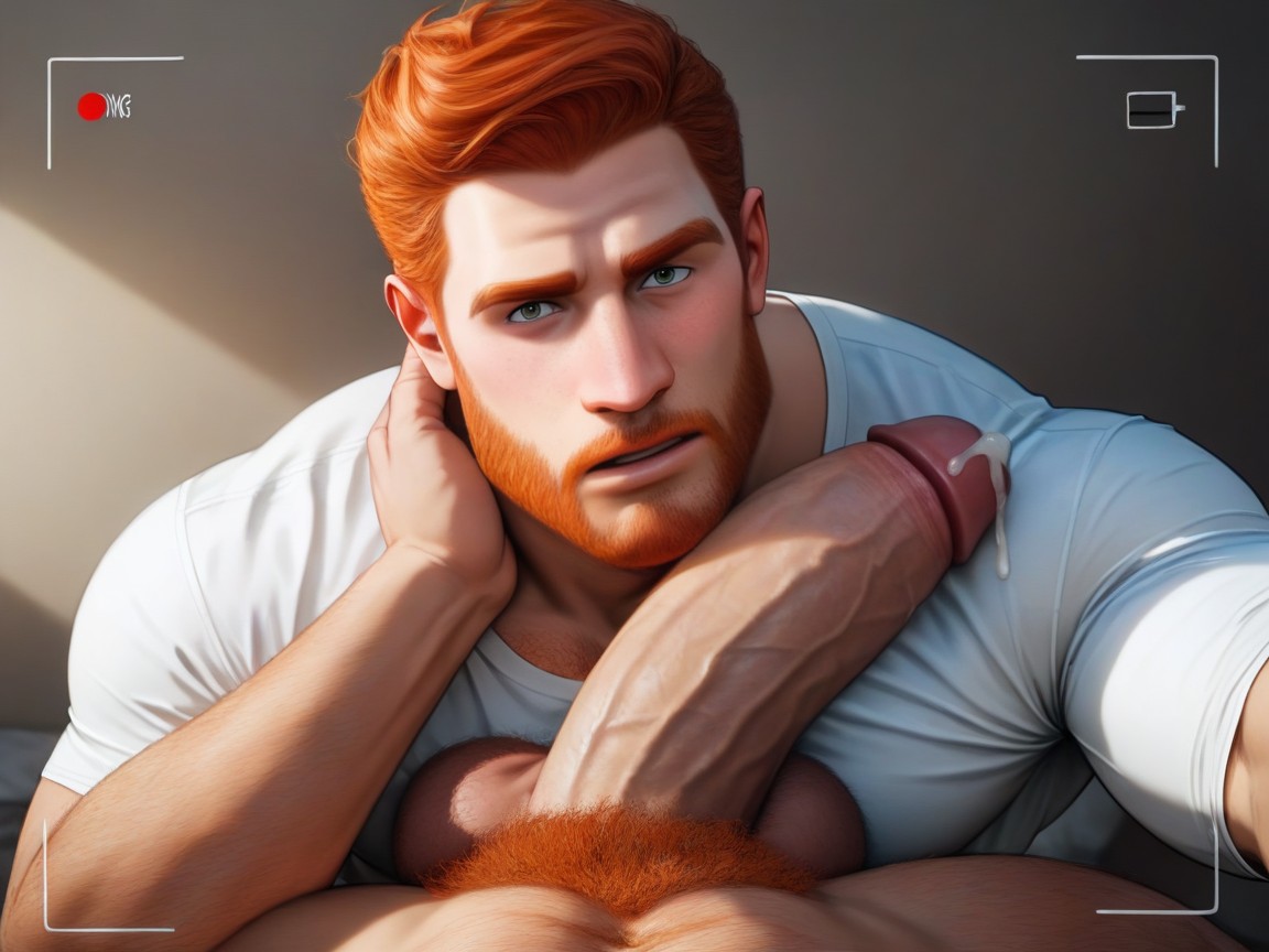 Angular Face, Beard Stubble, St Person Pov Blowjob AI Gay Porn