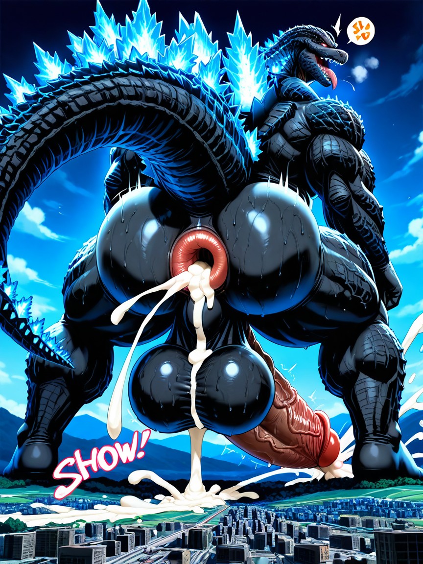 Solo, Oversized Muscles, Detailed AI Gay Porn
