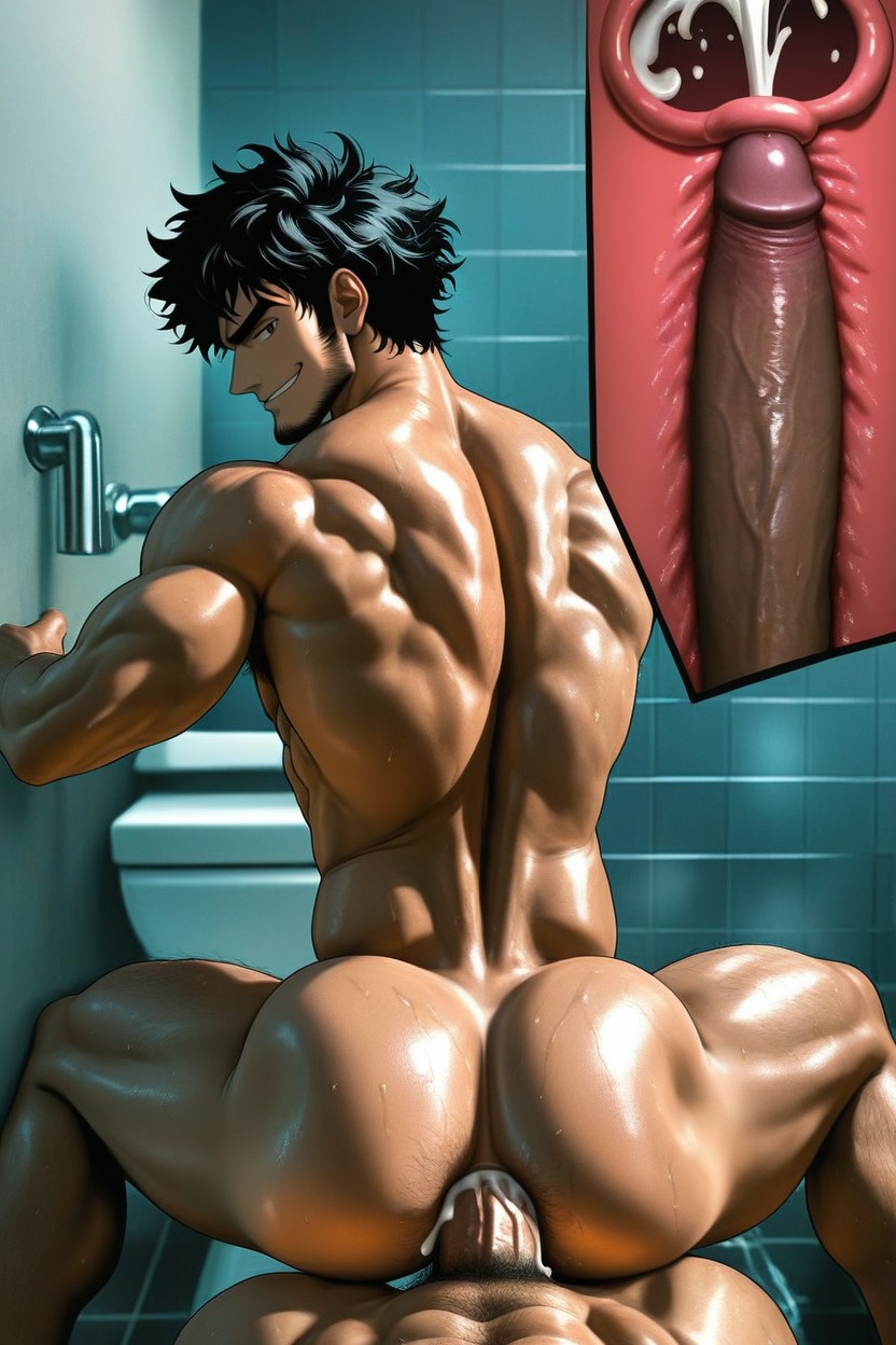 High Detailed, Tan Skin, Fully Naked AI Gay Porn