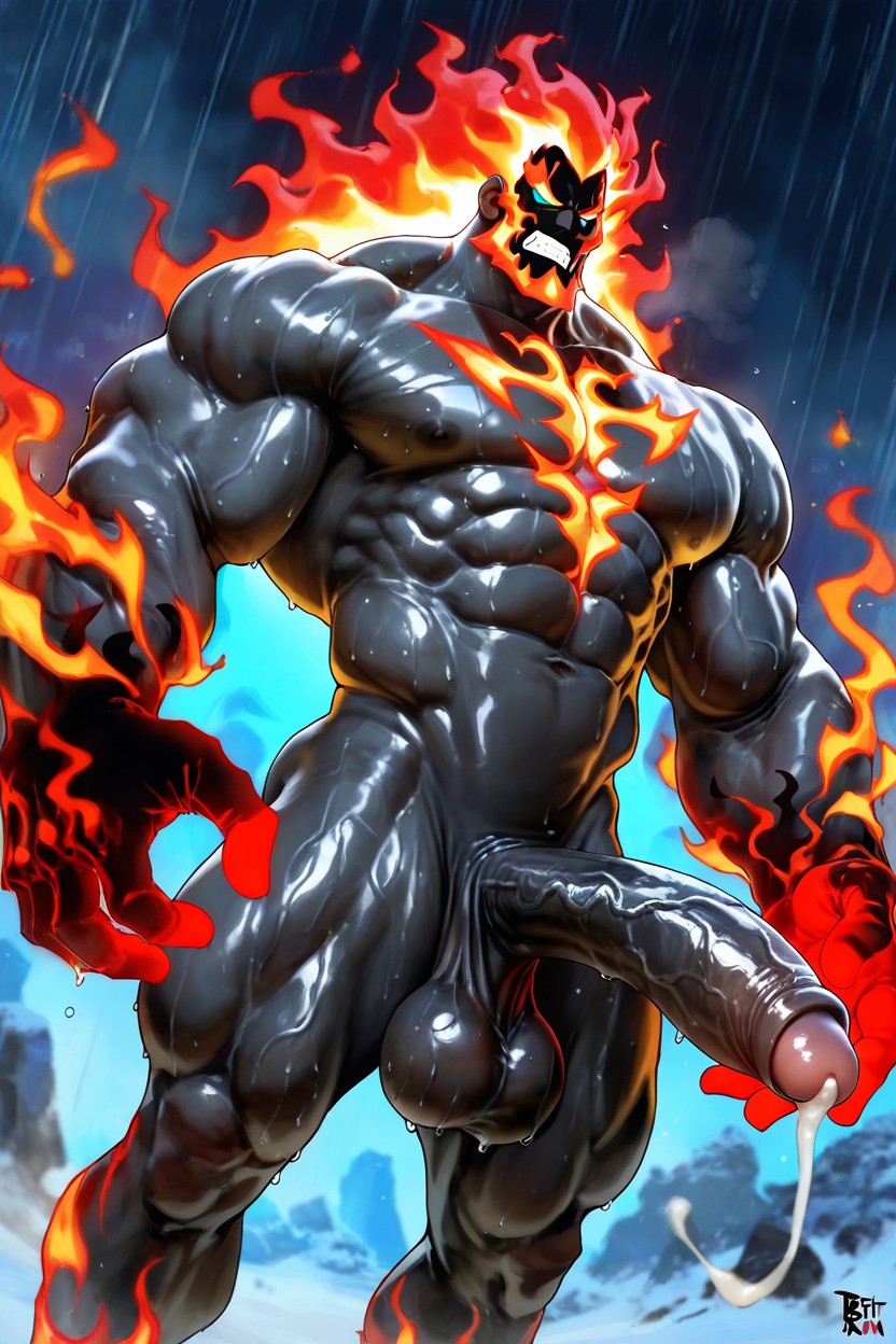 Huge Cock, Hdr, Strong Lines AI Gay Porn