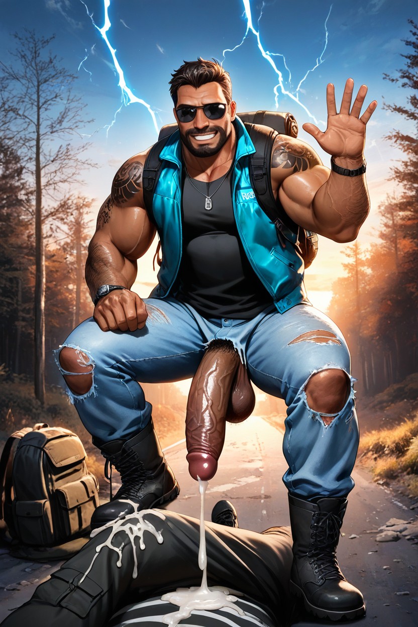 Lines Of White Powder, He Is Going To Fuck You And Dominate You, Powers AI Gay Porn