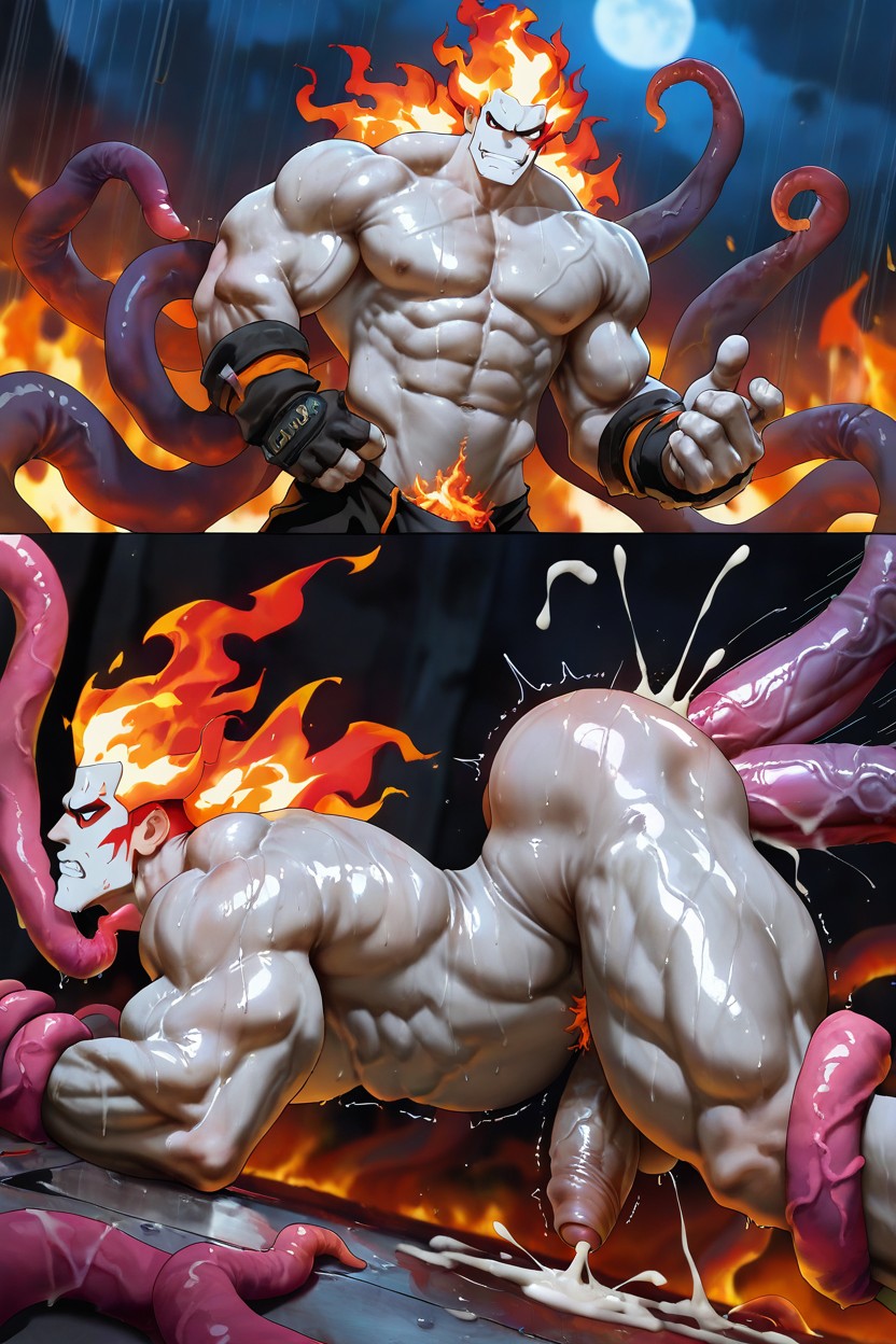 Huge Hands, Impossibly Long Hyper Penis, Ass Pounded AI Gay Porn