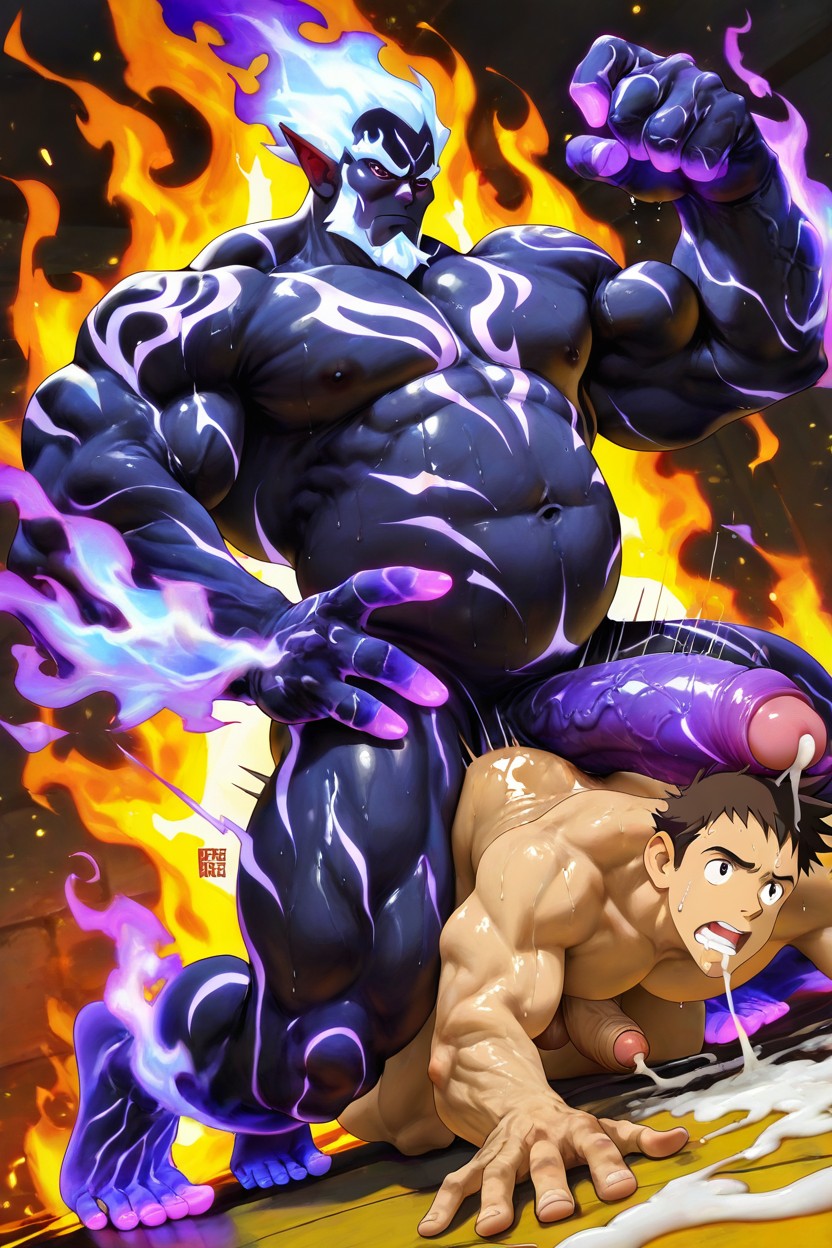Scary, Hdr, Long Fire Hair AI Gay Porn