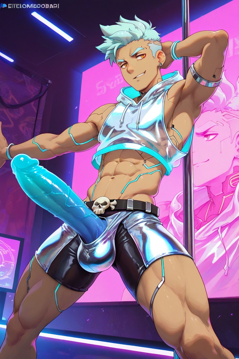Dynamic Pose, Standing, Mikkoukun Art Style Porno gay IA