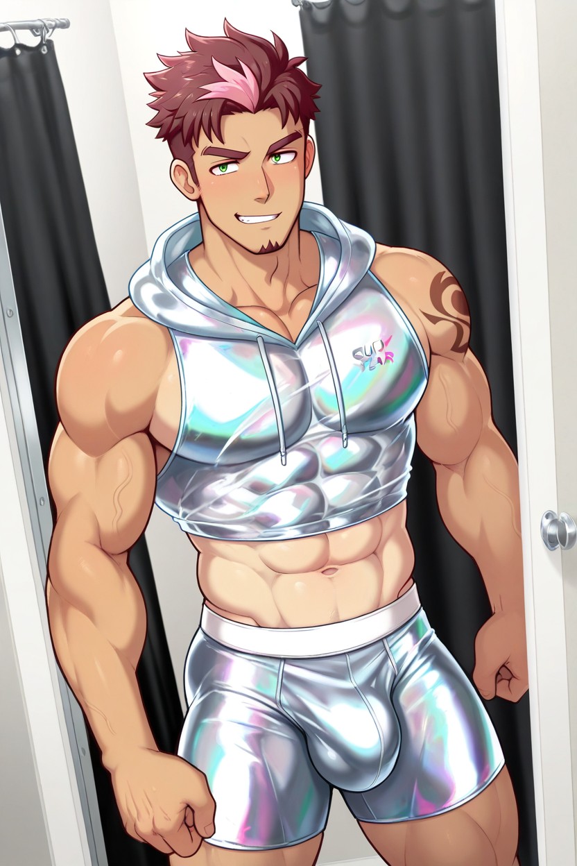 Abs, 25+, Crop Hoodie Porno gay IA