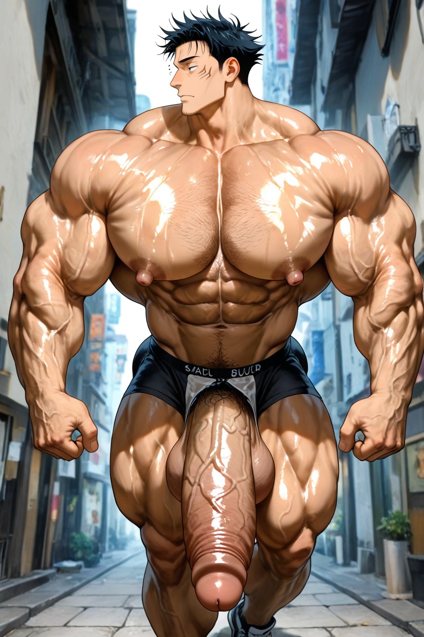 Oversized Muscles, 25+, Tall Muscular Physique AI Gay Porn