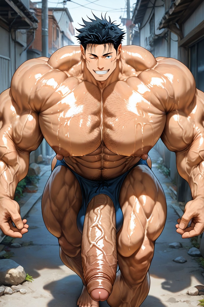 Foreskin, Exquisite Tonal Range, Hair Shaved On Sides AI Gay Porn