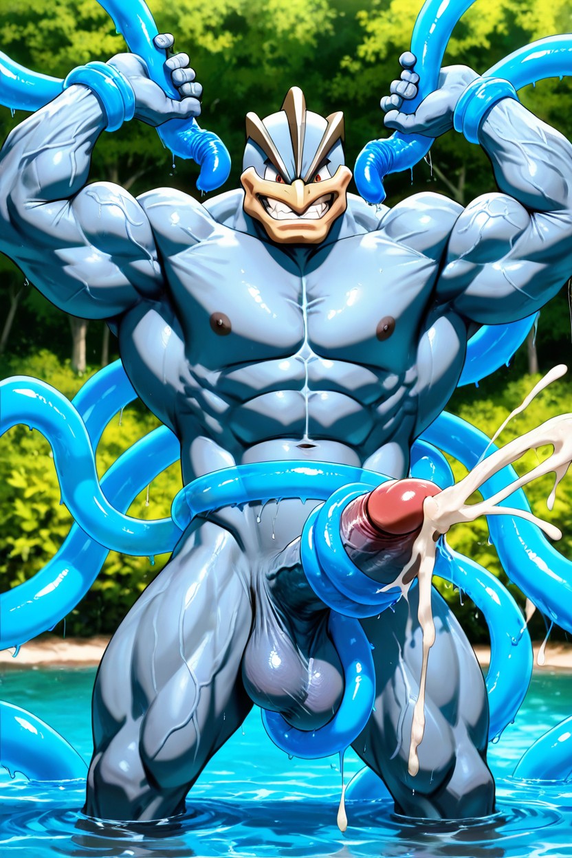 Gigantic, Perfect Body Muscle, Penis Bigger Than Body AI Gay Porn