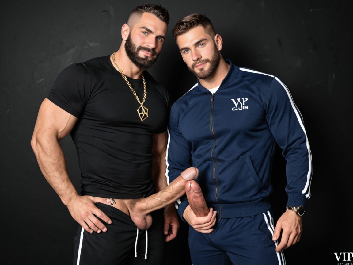 Diamond Necklace, Blue Eyes, Horny AI Gay Porn
