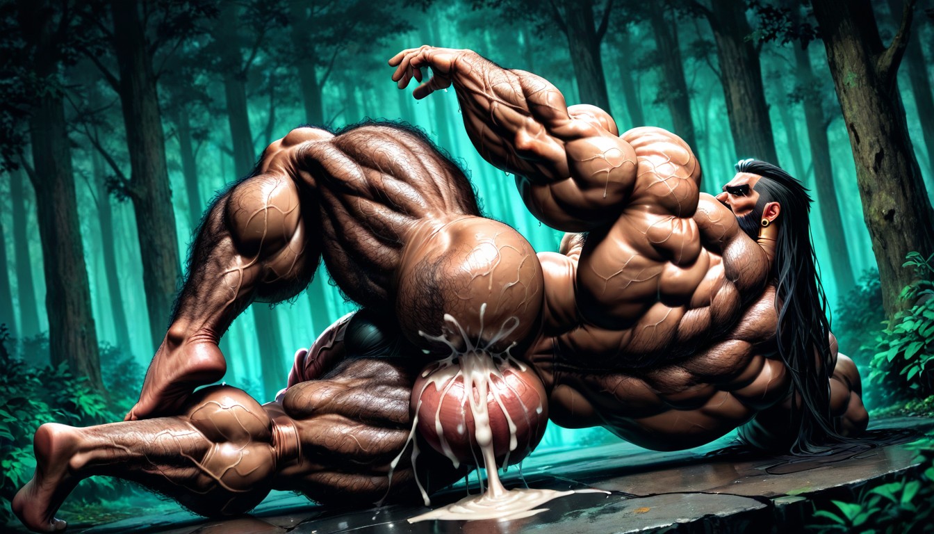 Warrior, Textured, Hyper Muscles AI Gay Porn