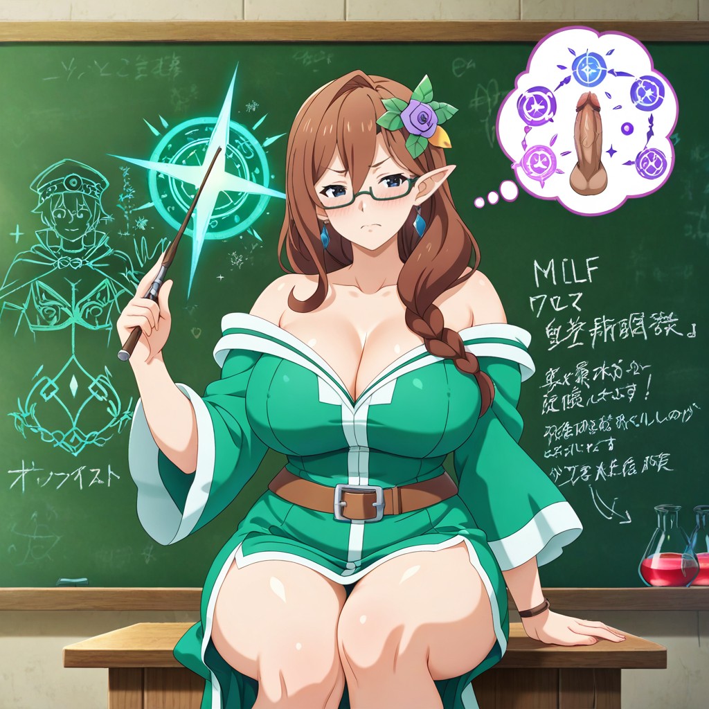 25+, Chalkboard Covered In Intricate Magic Circles, Spell Formulas AI Gay Porn