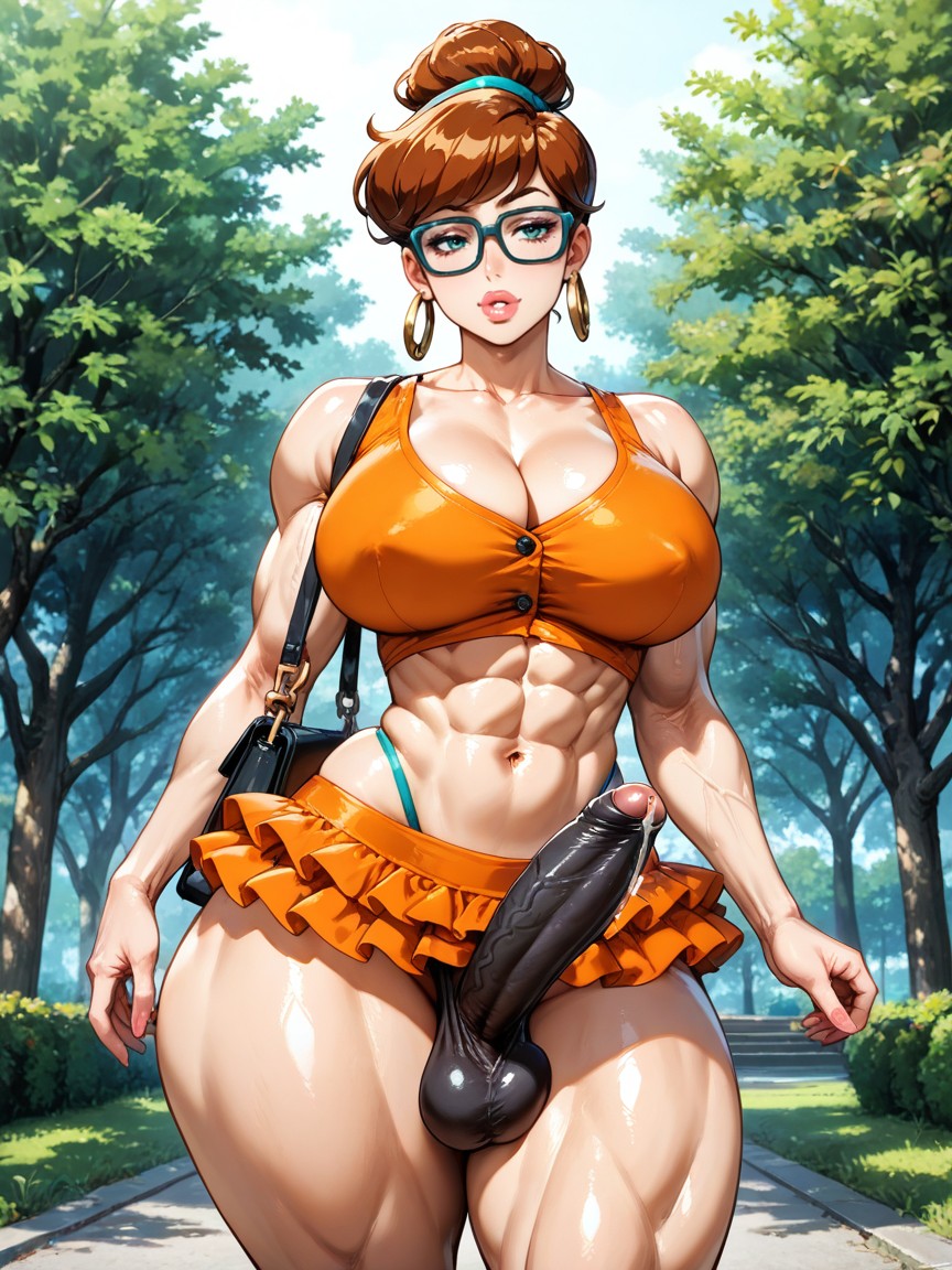Frilly Tutu Skirt, Bare Stomach, Beautiful AI Gay Porn
