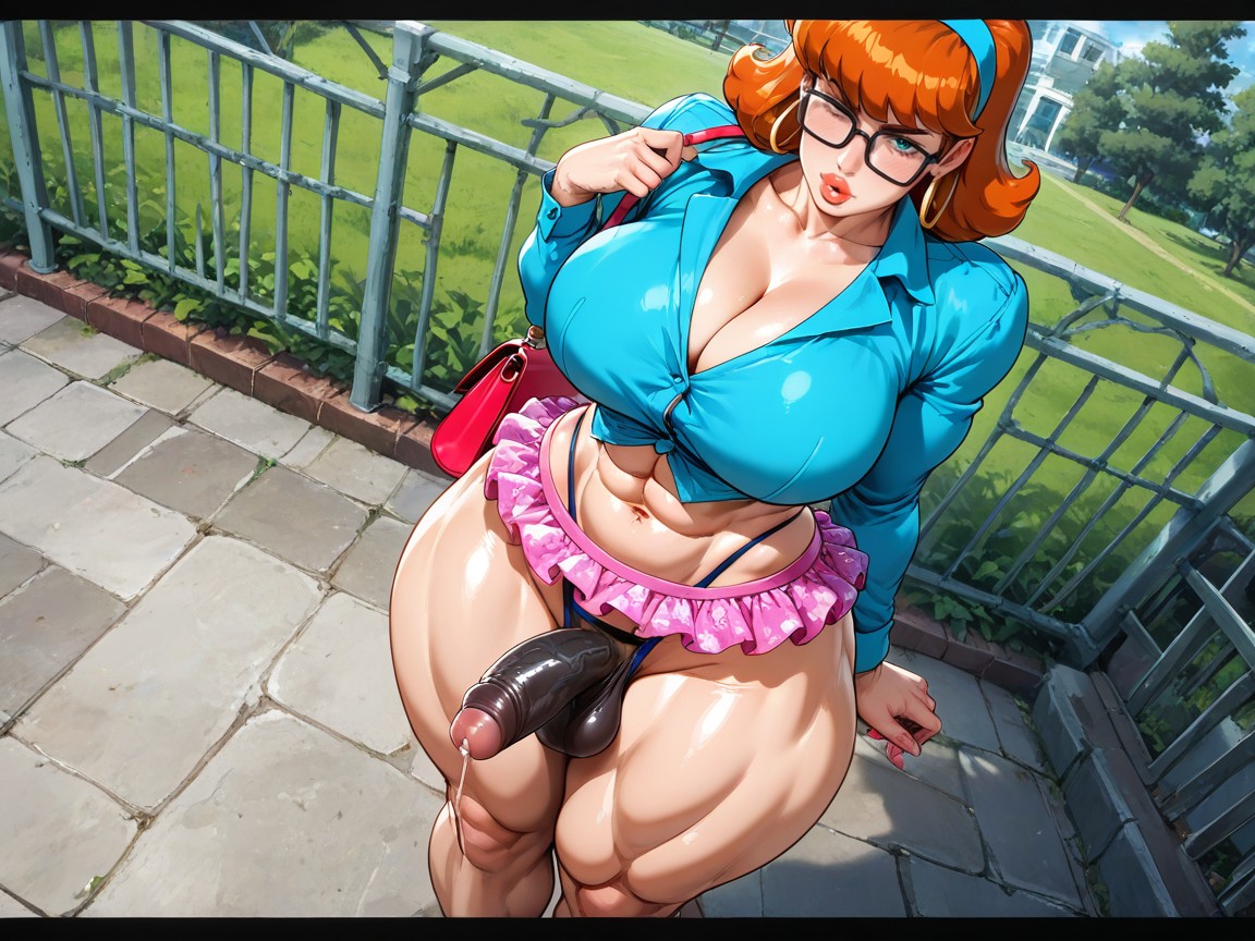 Ssbbw, Very Sexy, Highleg Pink G-string AI Gay Porn