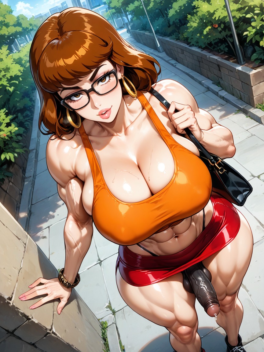 Very Sexy, Rounded Breasts, Pearl Neckless AI Gay Porn
