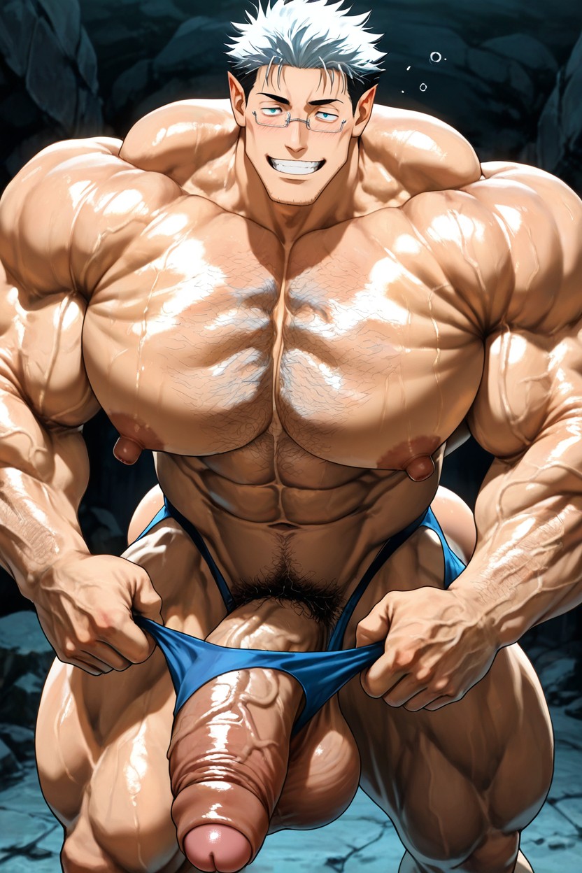Bodybuilders, Enormous Bulging Chest And Arms, Walking AI Gay Porn