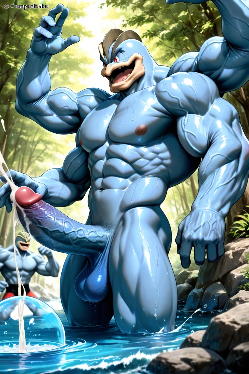 Machamp, Gigantesco, Cock Bigger Than Leg Porno gay IA