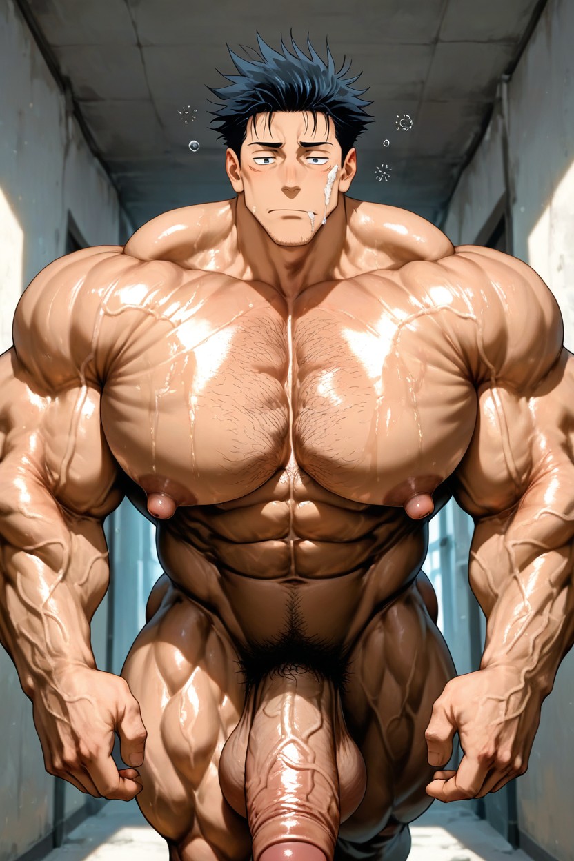 Gigantic Long Penis, Oversized Muscles, Sexy AI Gay Porn