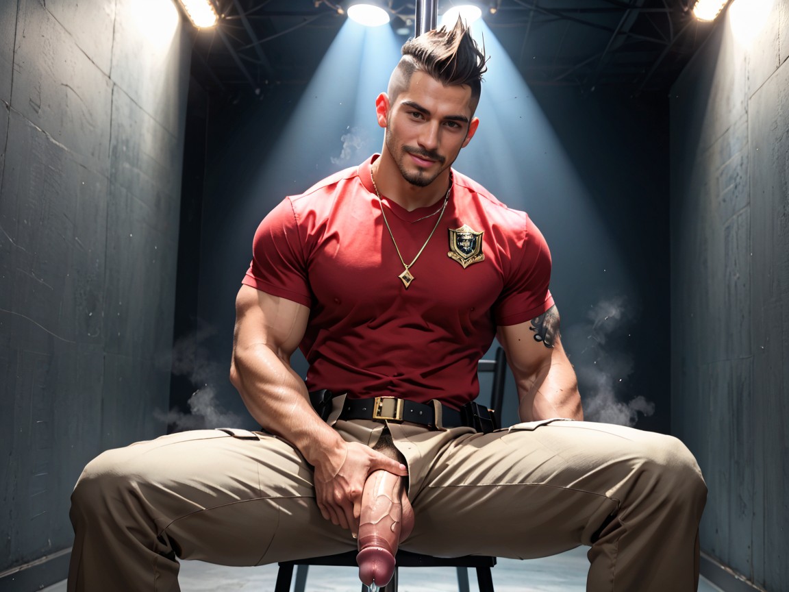 Gigantic, Dynamic Angle, Dark Fetish AI Gay Porn