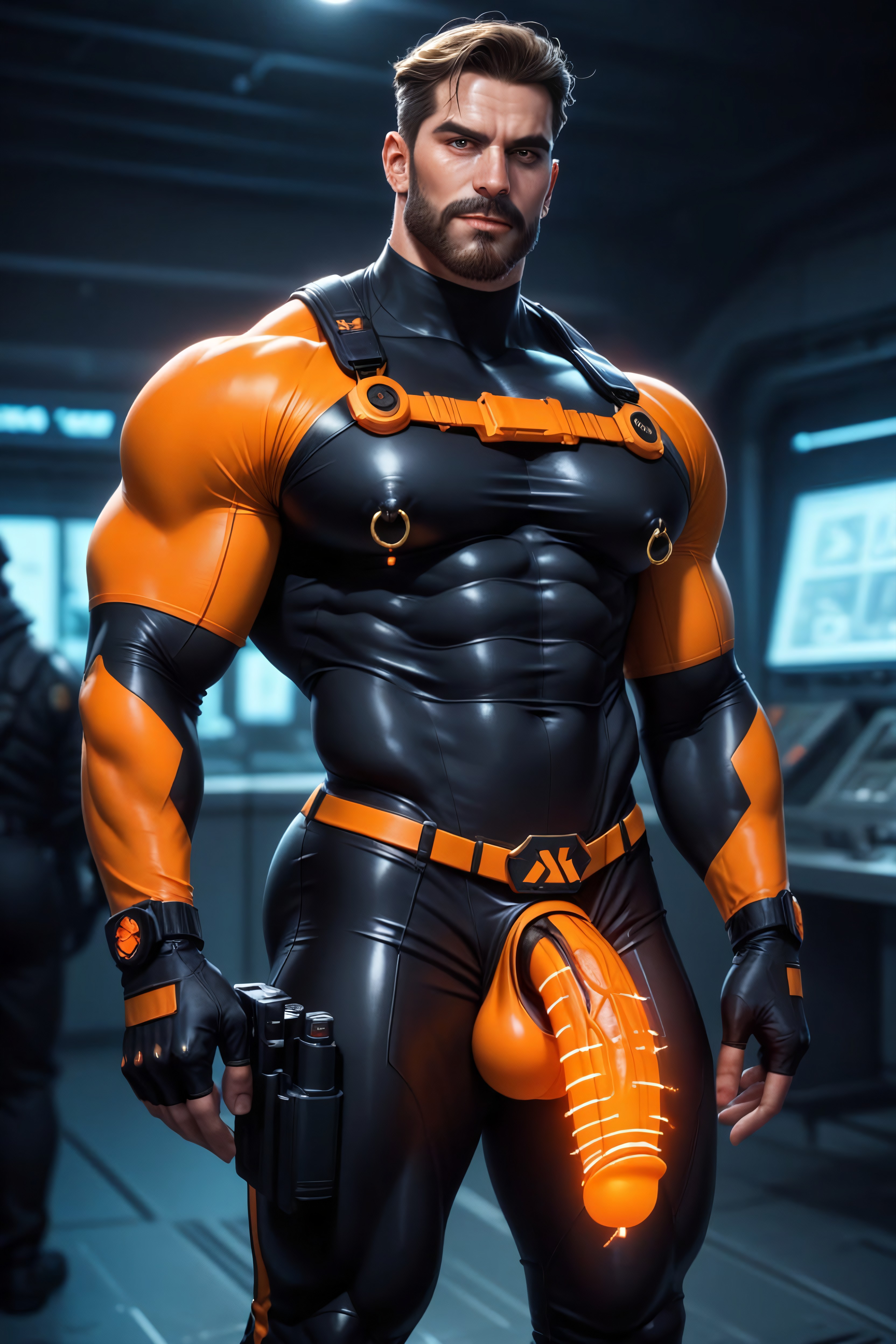 Award Winning Photo, Absurd Res, Beard AI Gay Porn