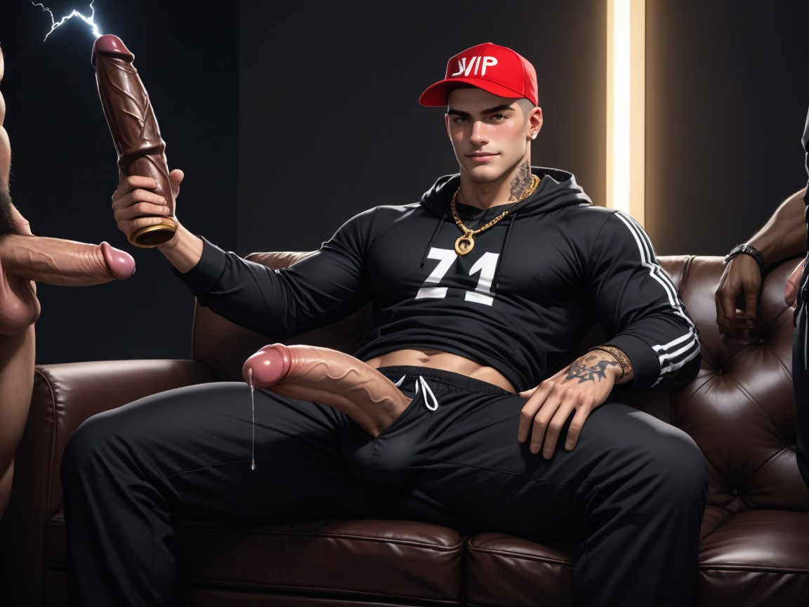 Tough And Rugged, Vip Escort, Smirking AI Gay Porn