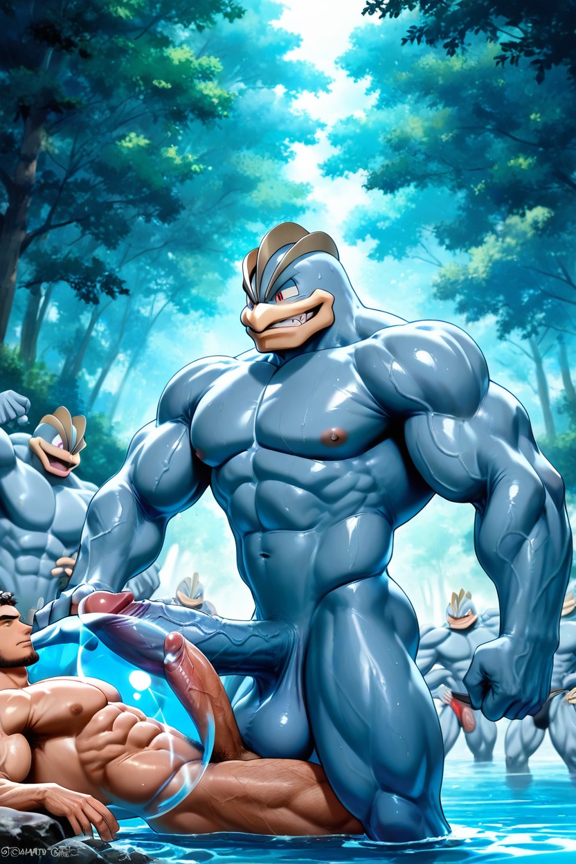 Cock Bigger Than Leg, In A World Of Pokémon, River AI Gay Porn