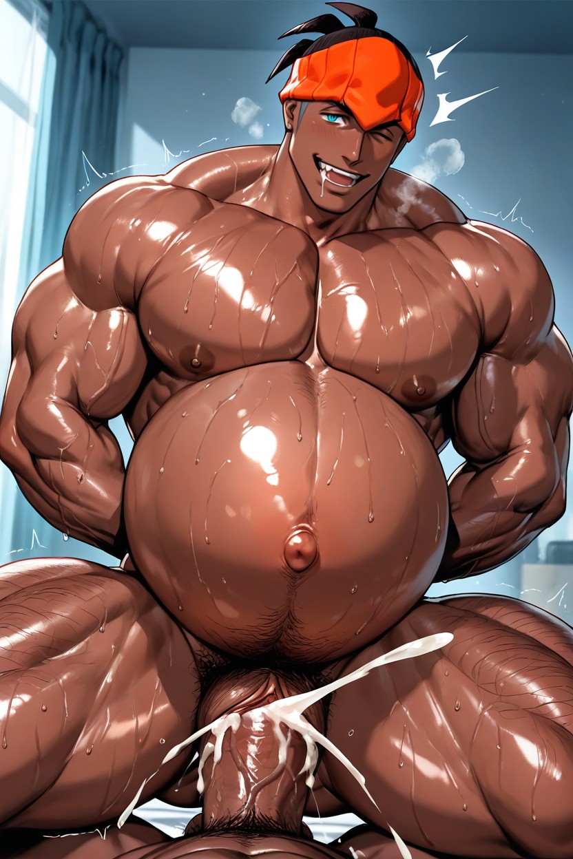 Muscular, Pregnant Belly, Transman AI Gay Porn
