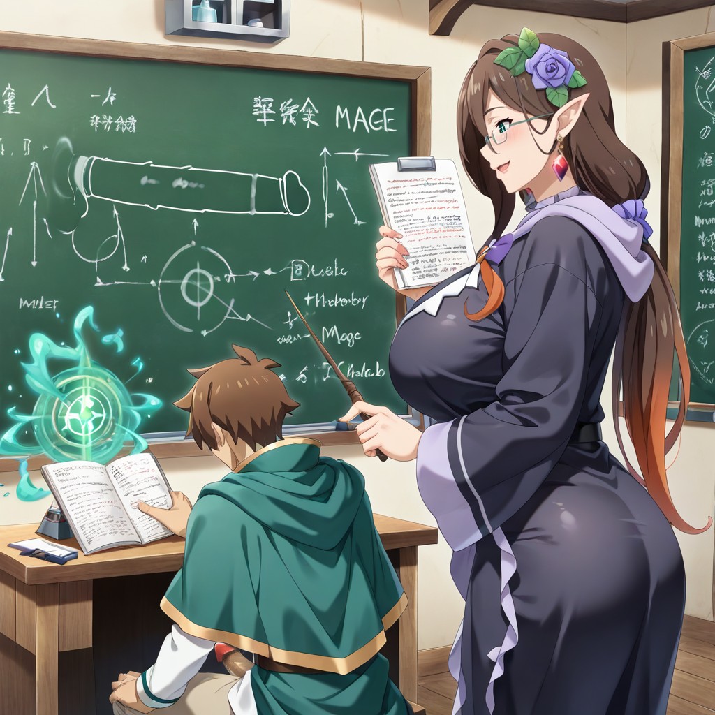 Man Is Satou Kazuma From Konosuba, Lab, Inside Witch Magic Laboratory AI Gay Porn