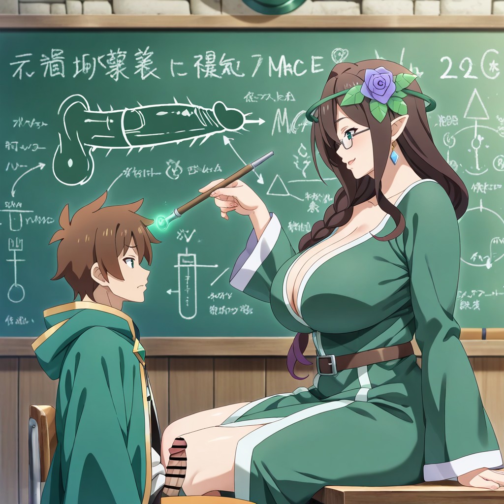 Man Is Satou Kazuma From Konosuba, Long Hair, High Detail AI Gay Porn
