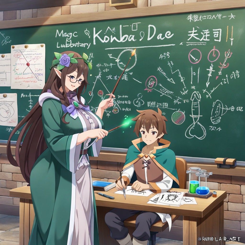 Long Hair, Glasses, Man Is Satou Kazuma From Konosuba AI Gay Porn