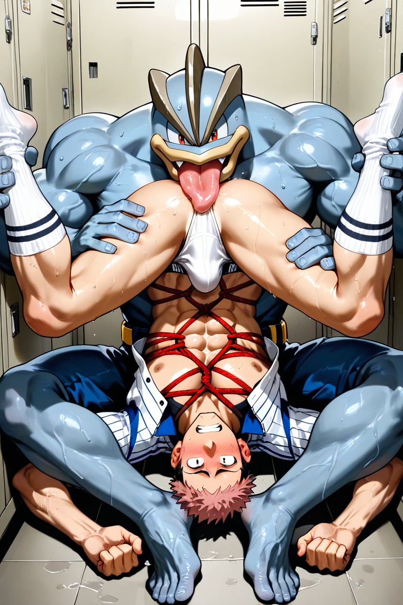25+, White Underwear, + AI Gay Porn
