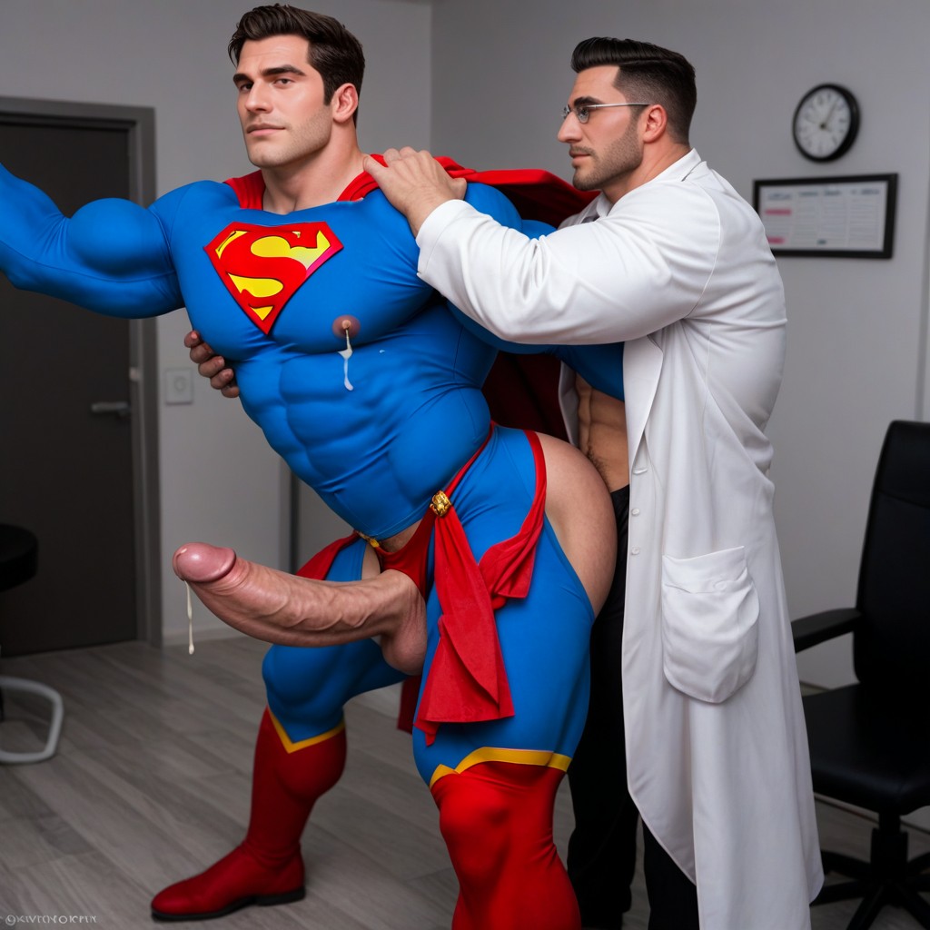 Fully Clothed Except For Erect Medium-sized Cock Peeking Out Of Red Thong, 25+, Red Boots AI Gay Porn
