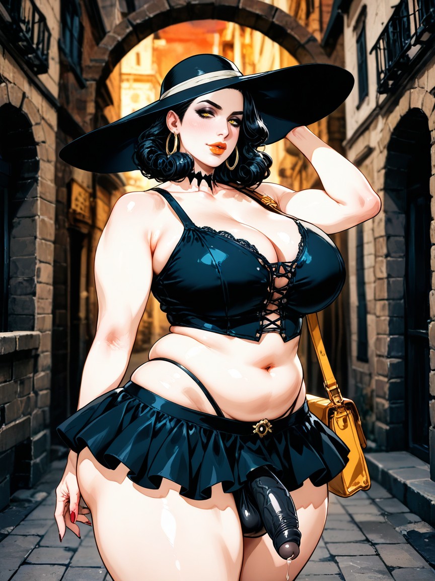Gold Neckless, Female Vampiric Aristocrat, S-inspired AI Gay Porn