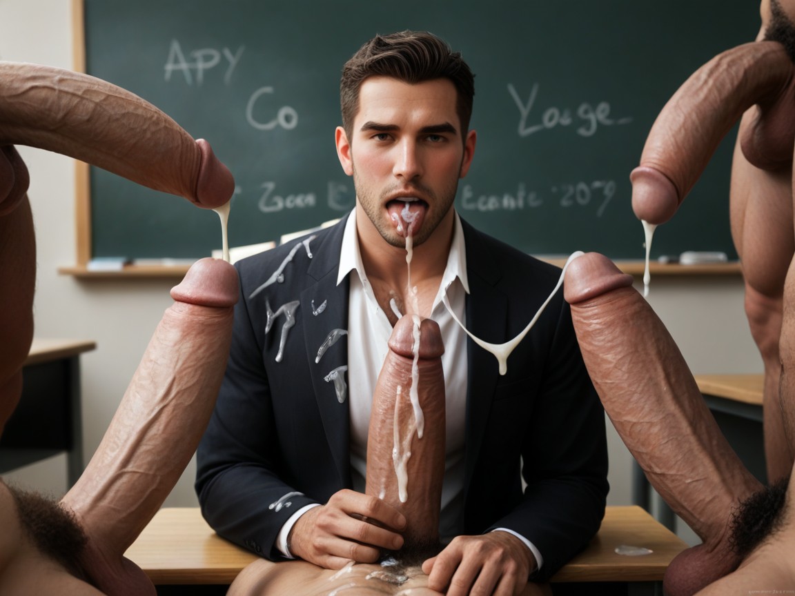 Panting, Massive Oversized Hyper Thick Hyper Long Gigantic Cock, Blushing And Panting Porno gay IA
