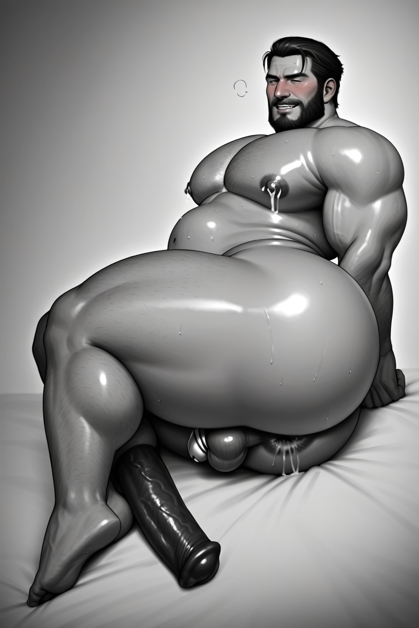 Very Curves, Cock Chastisty Cage, White Mature Man Thick Thighs AI Gay Porn