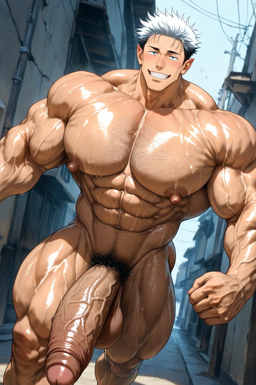 Perspective, Oversize Muscle, Exquisite Tonal Range AI Gay Porn