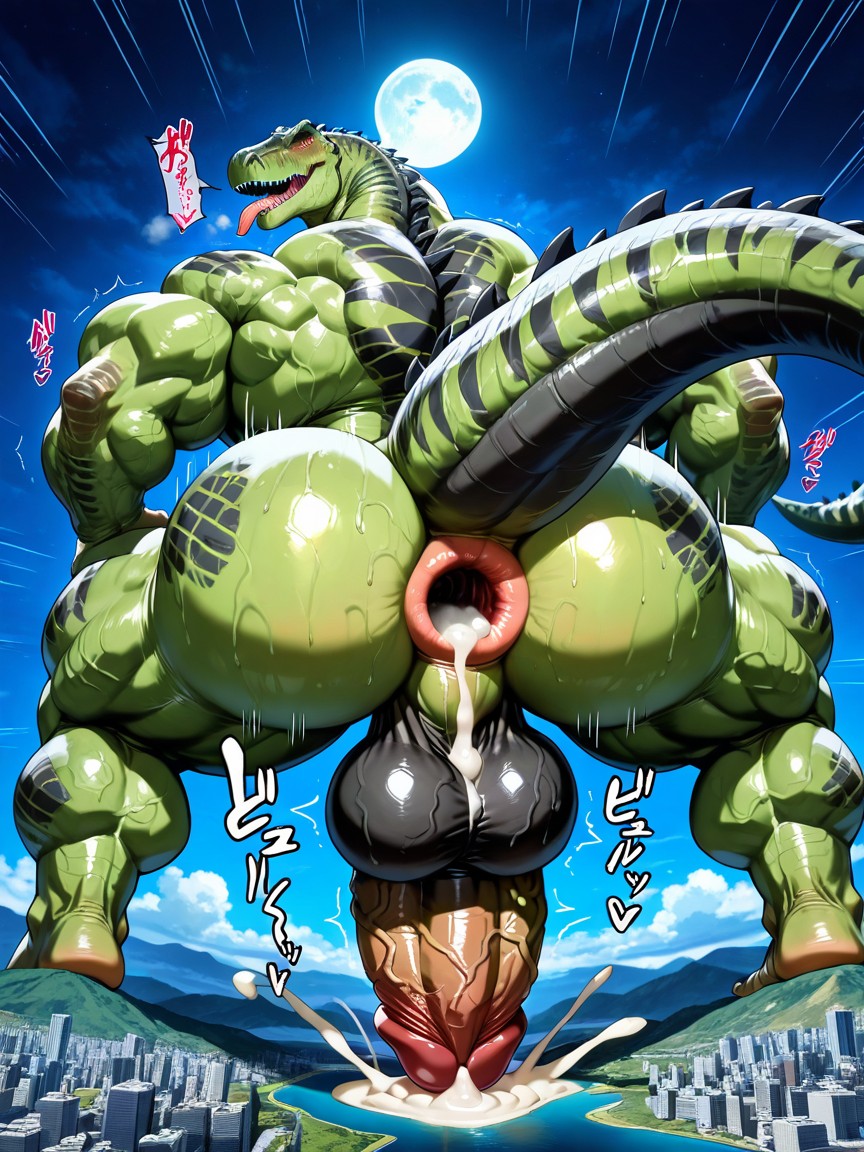 Balls Are Foreground, Manly, Tongue Out AI Gay Porn